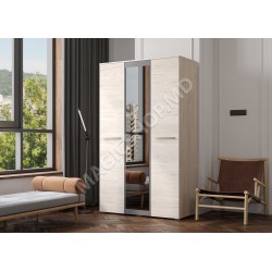 Dulap Bari 3D13 Hykory Rockford Deschis/Grafit Gri